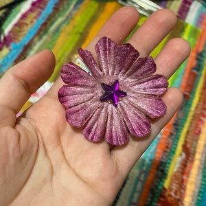flower hair clip